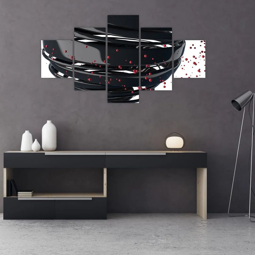 Obraz - Abstrakcja kuli ziemskiej (125x70 cm)