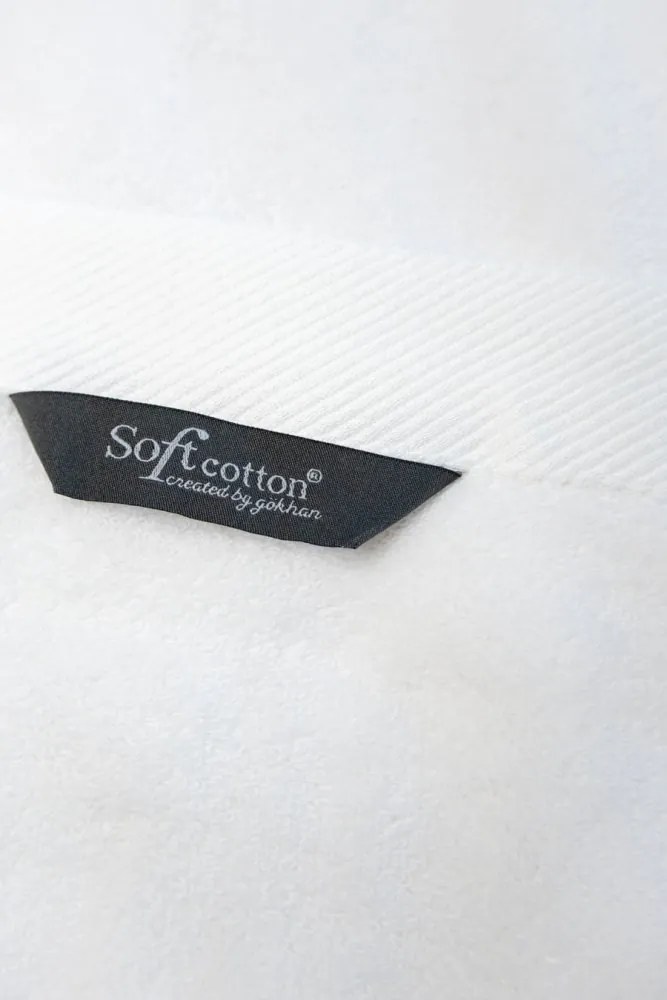 Zestaw podarunkowy małych ręczników CHAINE, 3 szt Biały / niebieski haft