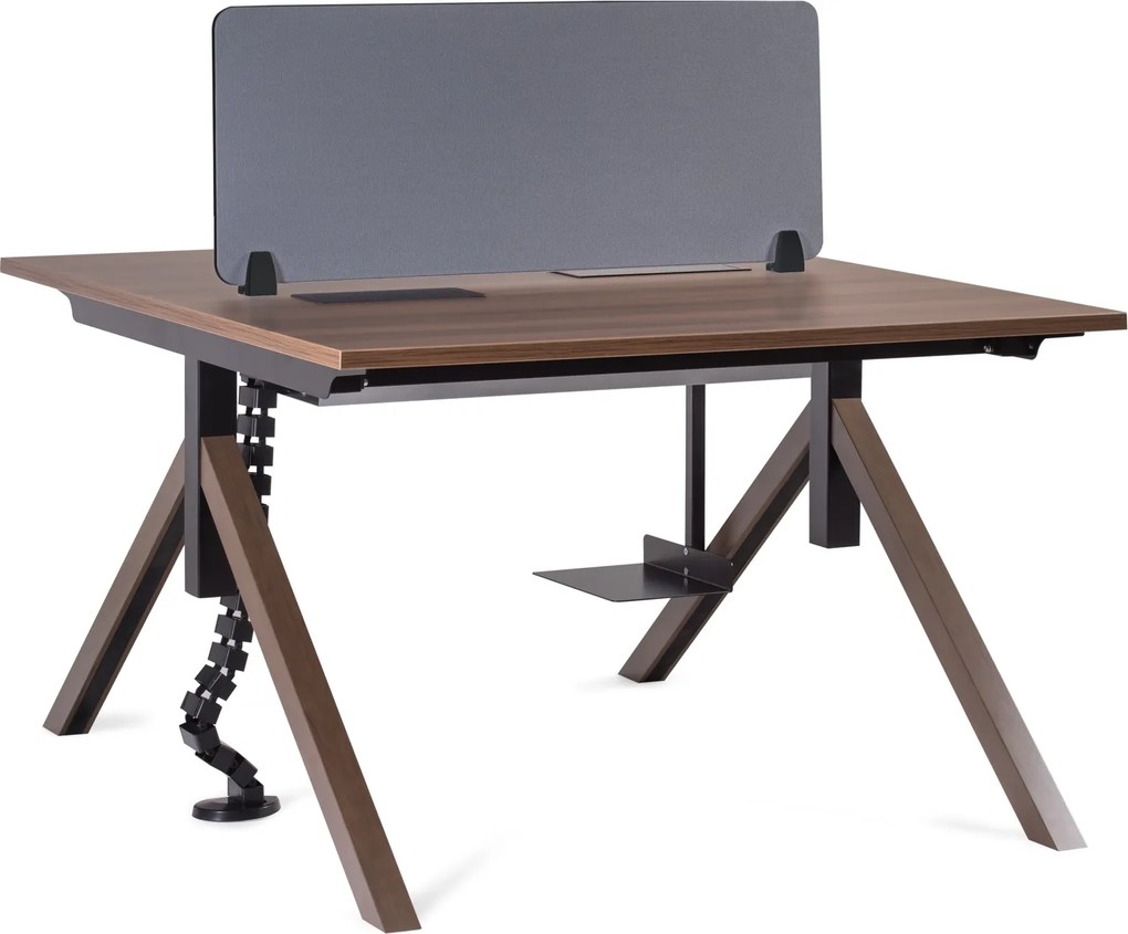 Stół konferencyjny w stylu industrialnym Mars Workstation 2 120x140 cm