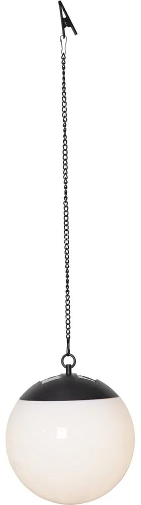 Wisząca solarna lampa ogrodowa Star Trading Globus, ø 20 cm