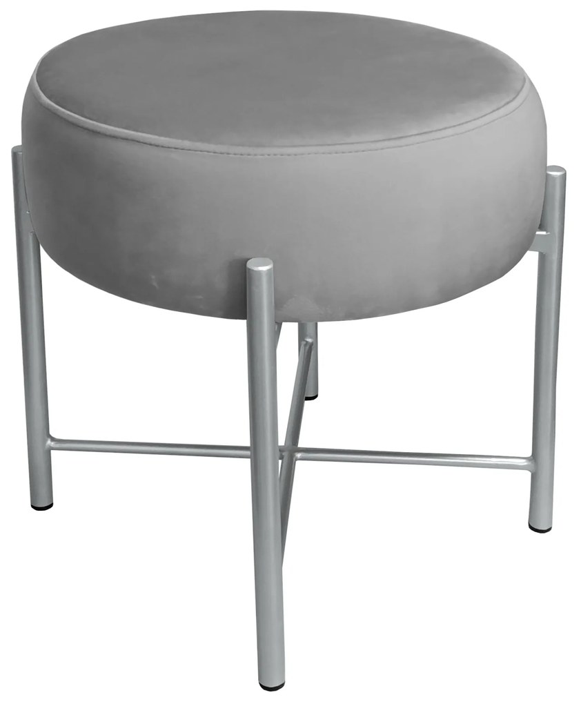 Taboret Pola noga metalowa szara MG17