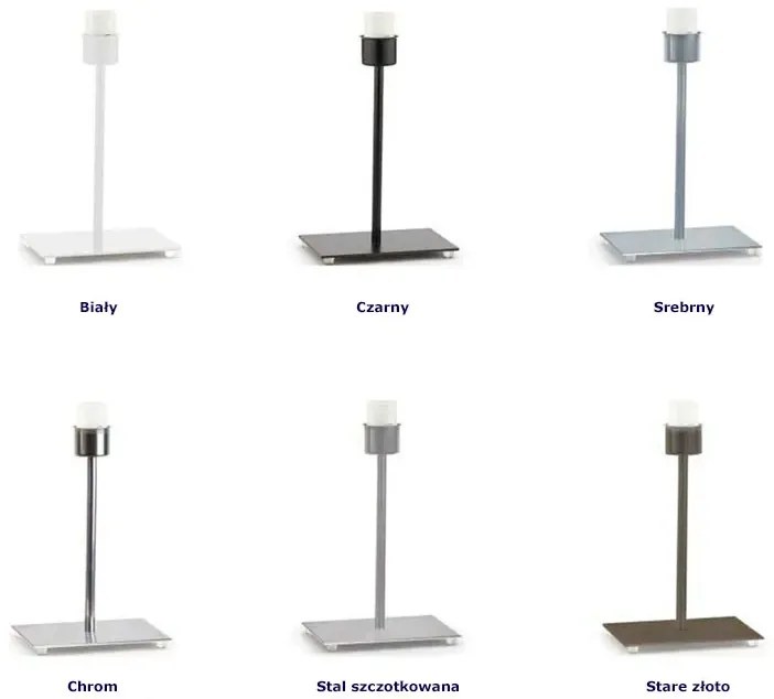 Geometryczna lampka nocna na srebrnym stelażu - T9-D65