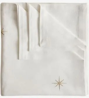 Obrus 150x150 Cm Z Bawełny Korvail Biała - Sklum