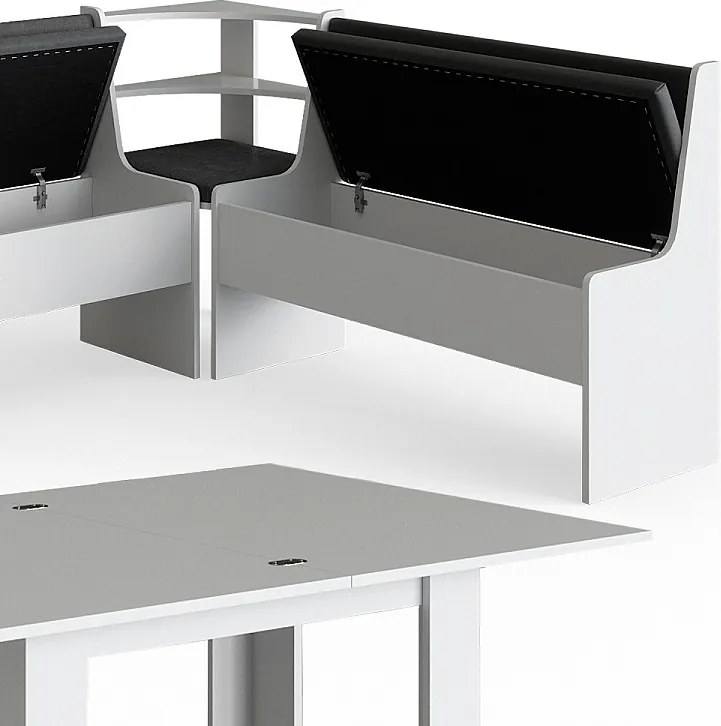 Corner Bank Group biały 210x150x80 roman