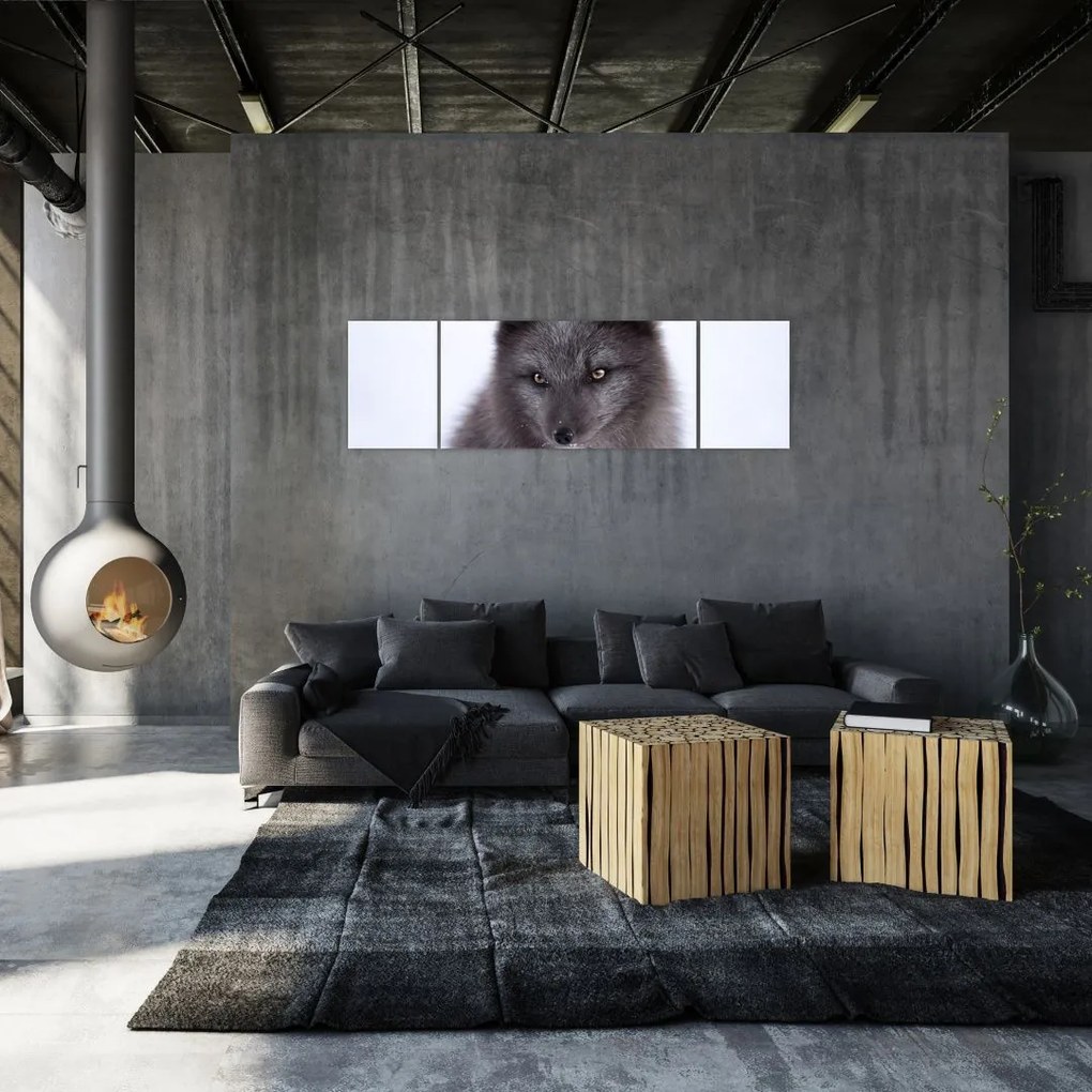 Obraz lisa śnieżnego (170x50 cm)