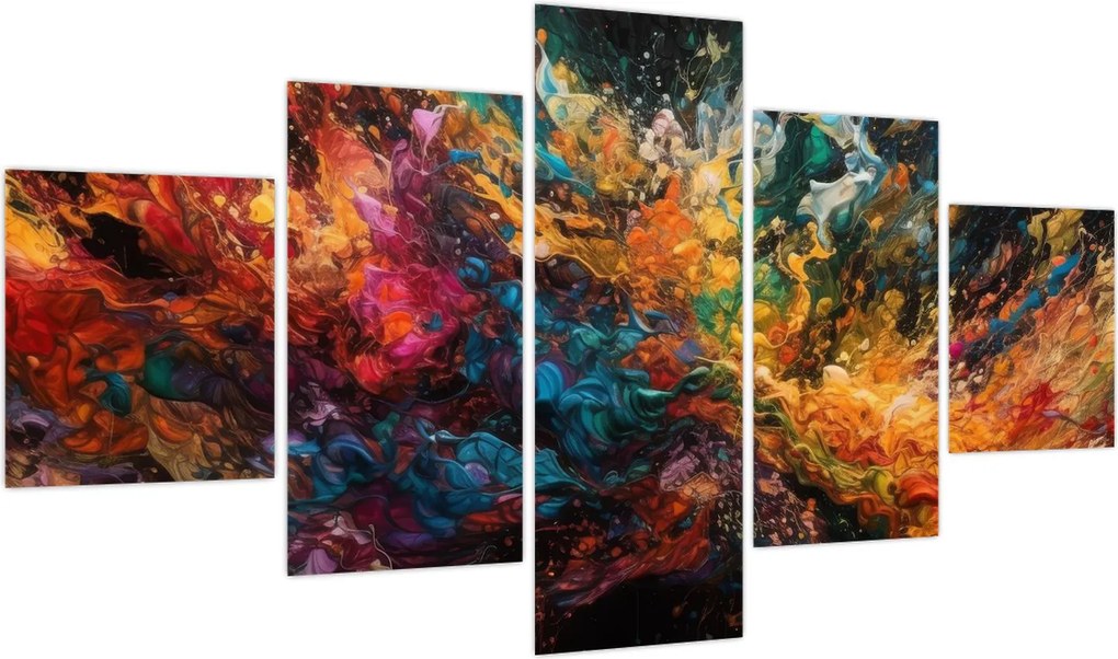 Obraz - Abstrakcja kolorów II. (125x70 cm)