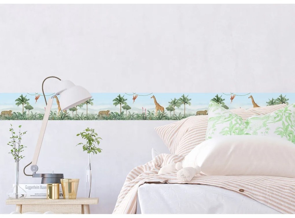 Dekoracyjny pas samoprzylepny Jungle 2, 500 x 13,8 cm