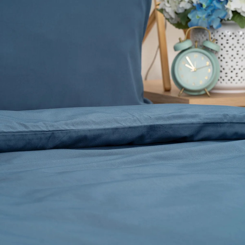 4Home Satynowa pościel Sea Blue, 140 x 220 cm, 70x 90 cm, 140 x 220 cm, 70 x 90 cm