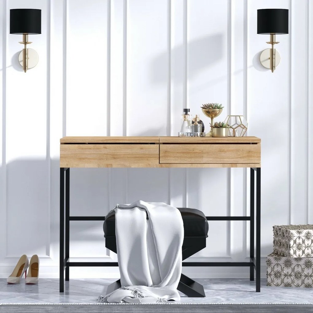 Stolik kosmetyczny Linda Black and Oak