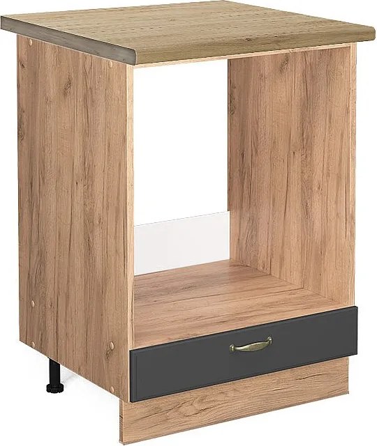 Szafka kuchenna antracytowo-złoty 60x60x82 fame-line