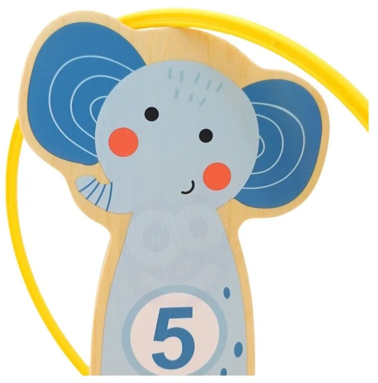 Tooky toy rzut do celu drewniana gra zręcznościowa obręcze 15 el.