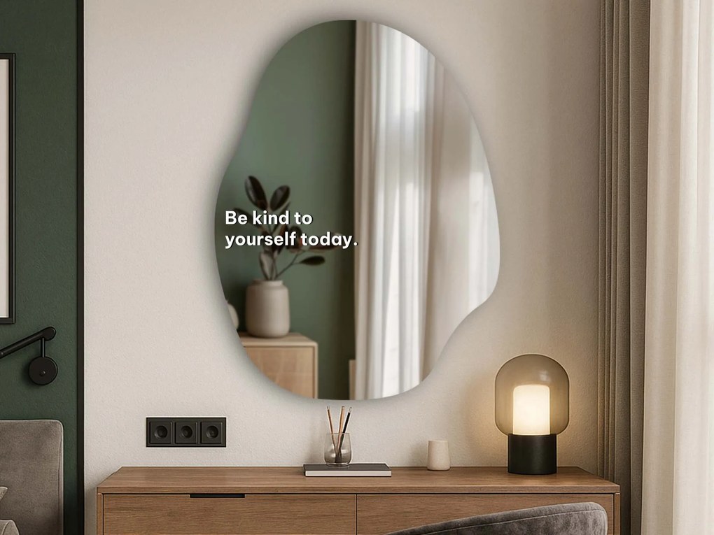 Naklejka na lustro S26 – Be kind to yourself today.