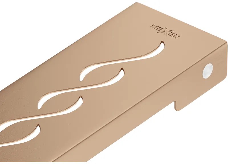 Mexen Flat M18 maskownica do odpływu liniowego 60 cm, miedź szczotkowana - 1C23060