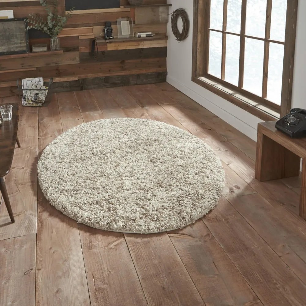 Kremowy dywan Think Rugs Vista, ø 133 cm
