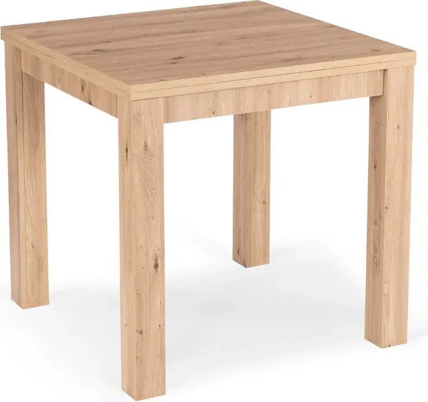 Stół Kwadratowy Rozkładany MAX 80-160 cm Dąb Artisan Nowoczesny