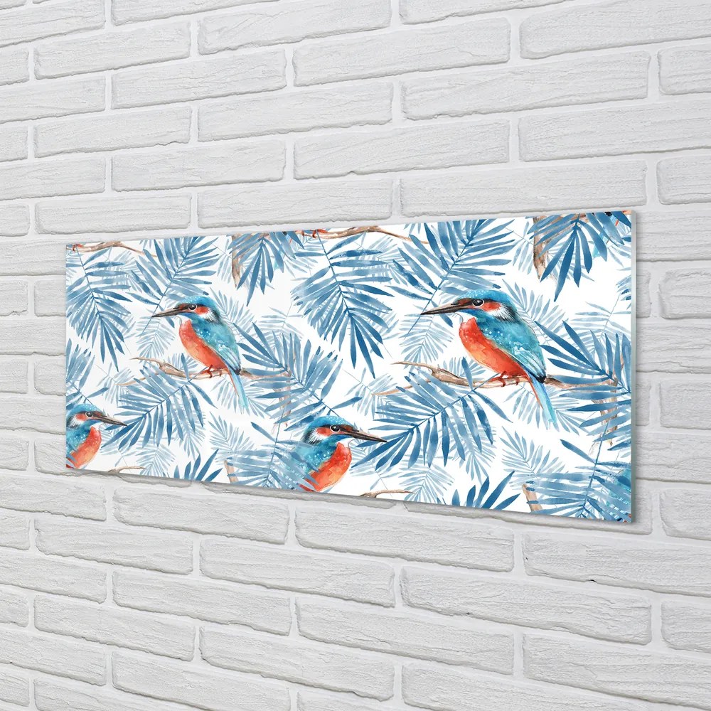 Panel szklany do Kuchni Malowana Ilustracja na Gałęzi