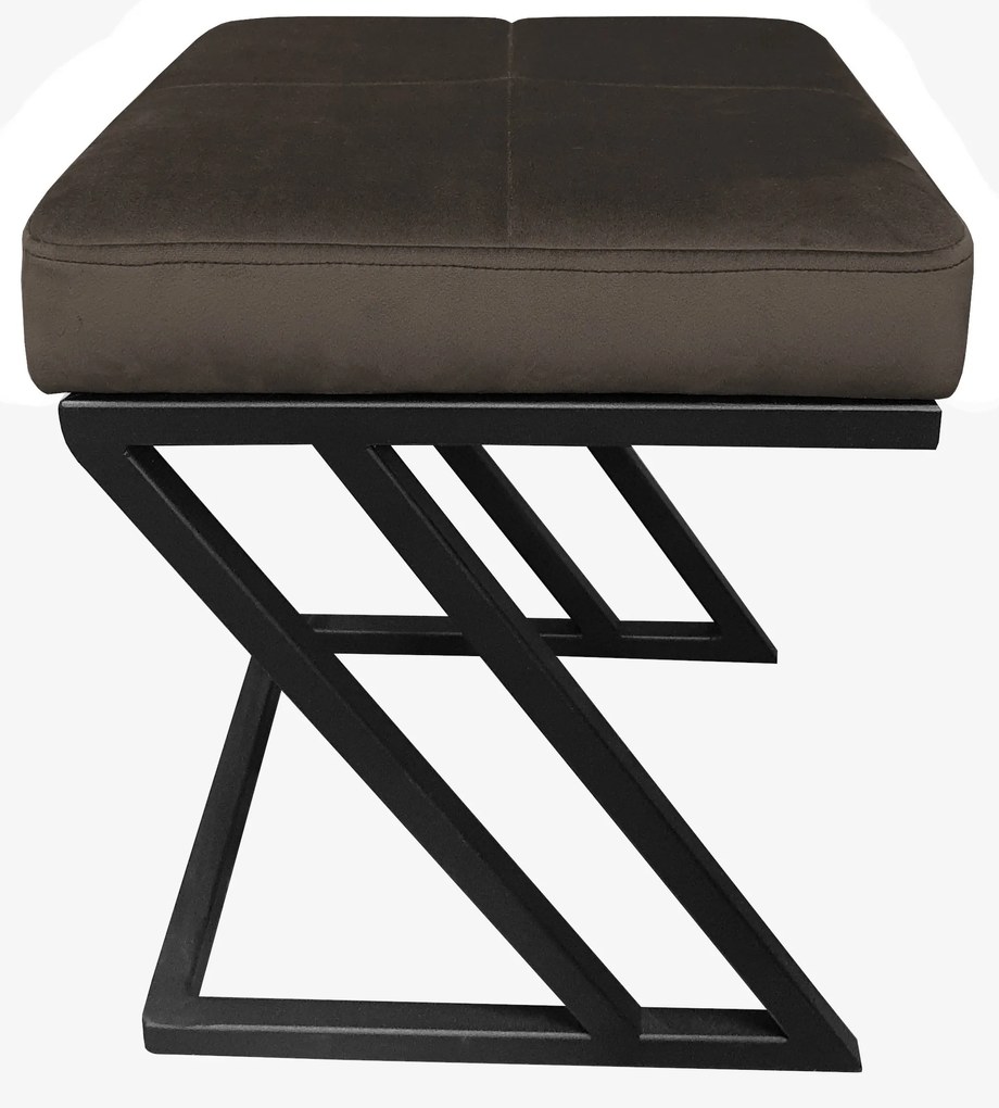 Pufa ZETA LOFT ławka taboret podnóżek metal MG05