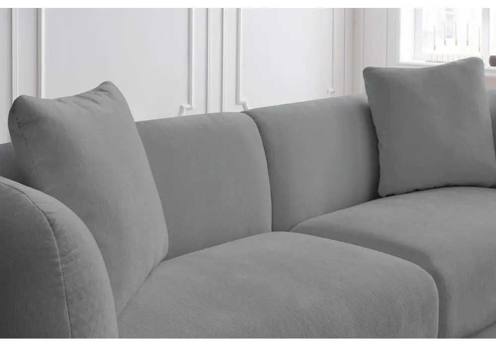 Jasnoszara sofa 230 cm Bourbon – Bobochic Paris