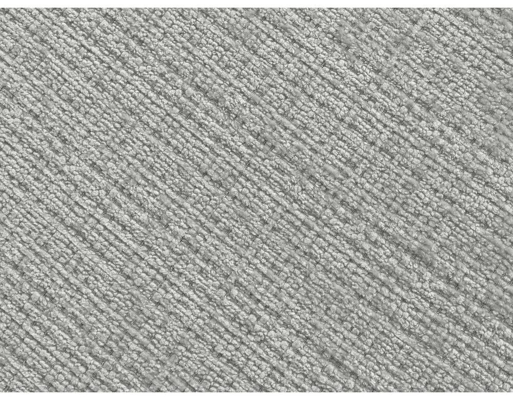 Jasnoszary podnóżek z tkaniny szenilowej Leonore – Bobochic Paris