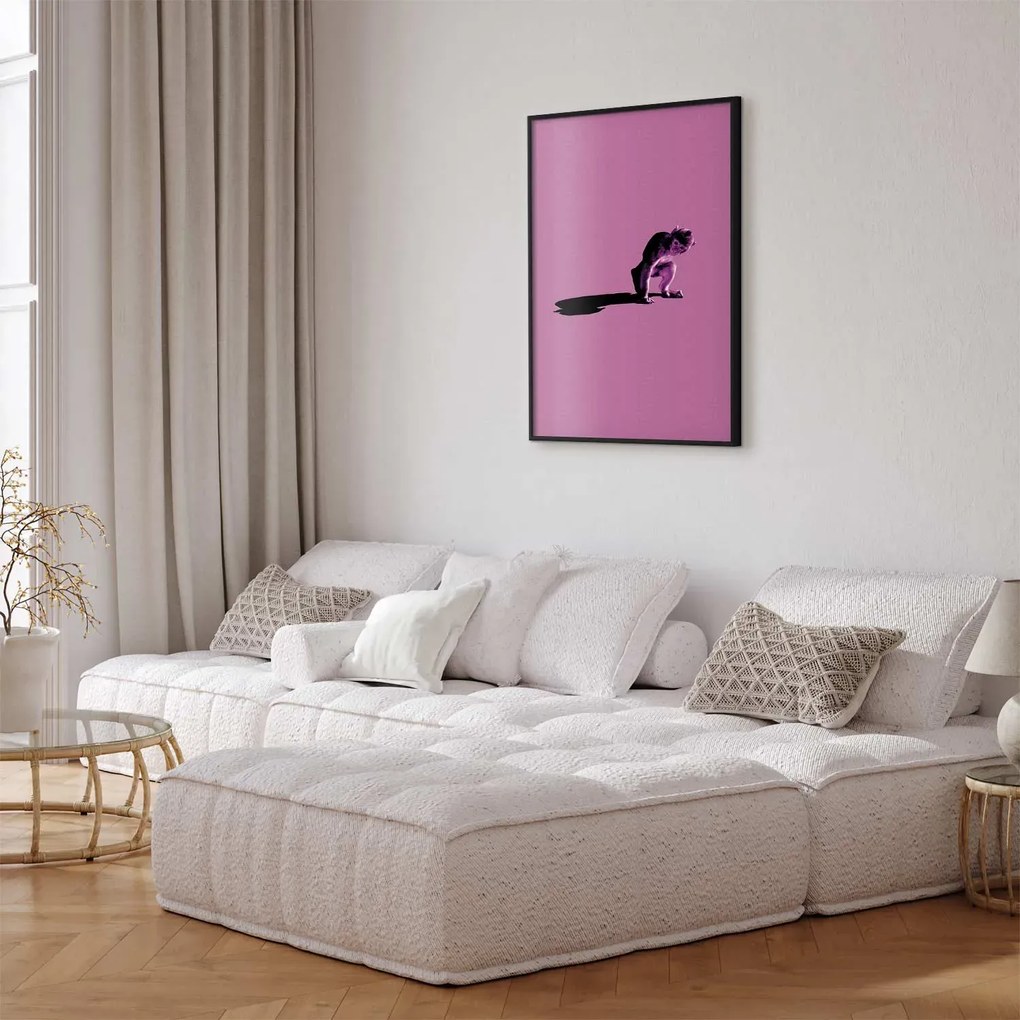 Plakat Mała małpka 29,7x42 cm z ramą czarną bez marginesu ARTGEIST B