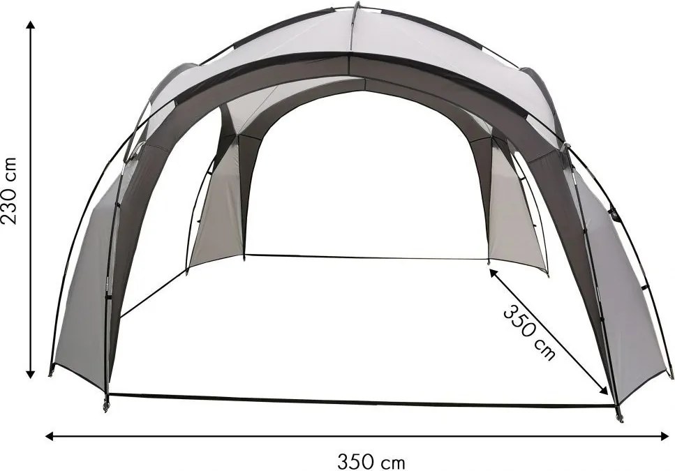 Pawilon ogrodowy, eventowy namiot imprezowy ST001, szary