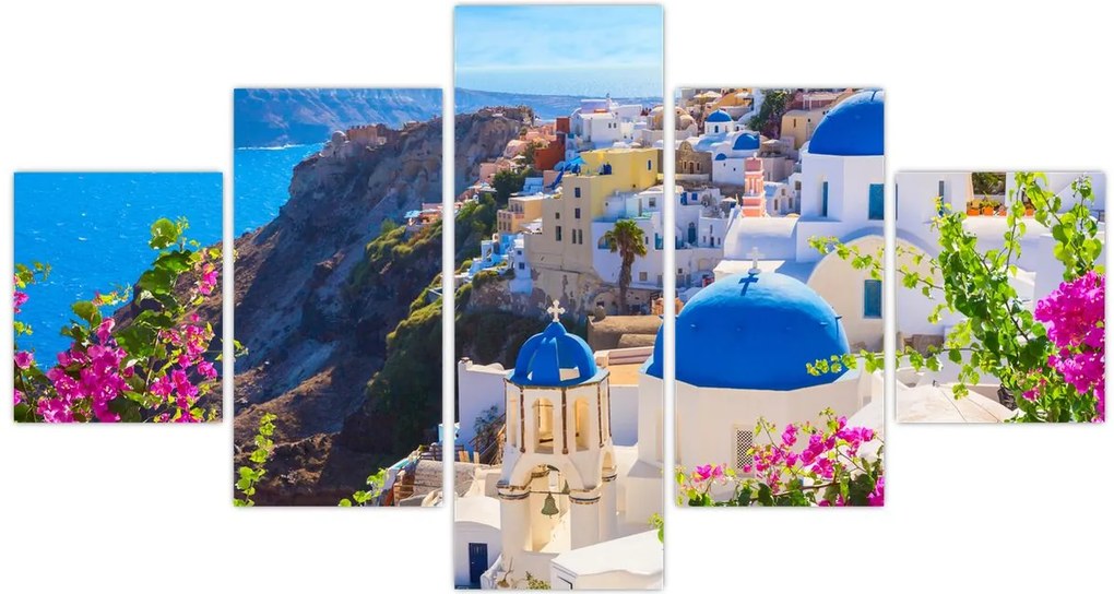 Obraz - Santorini, Grecja (125x70 cm)
