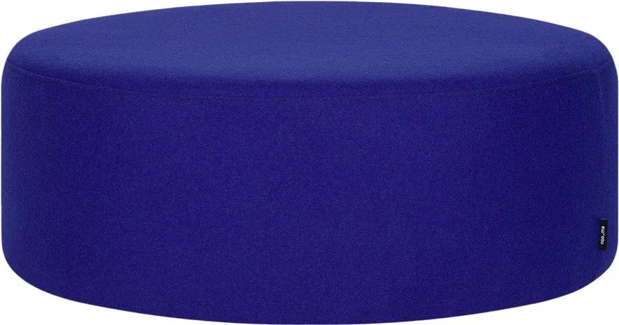 Niebieski wełniany puf Folk – noo.ma