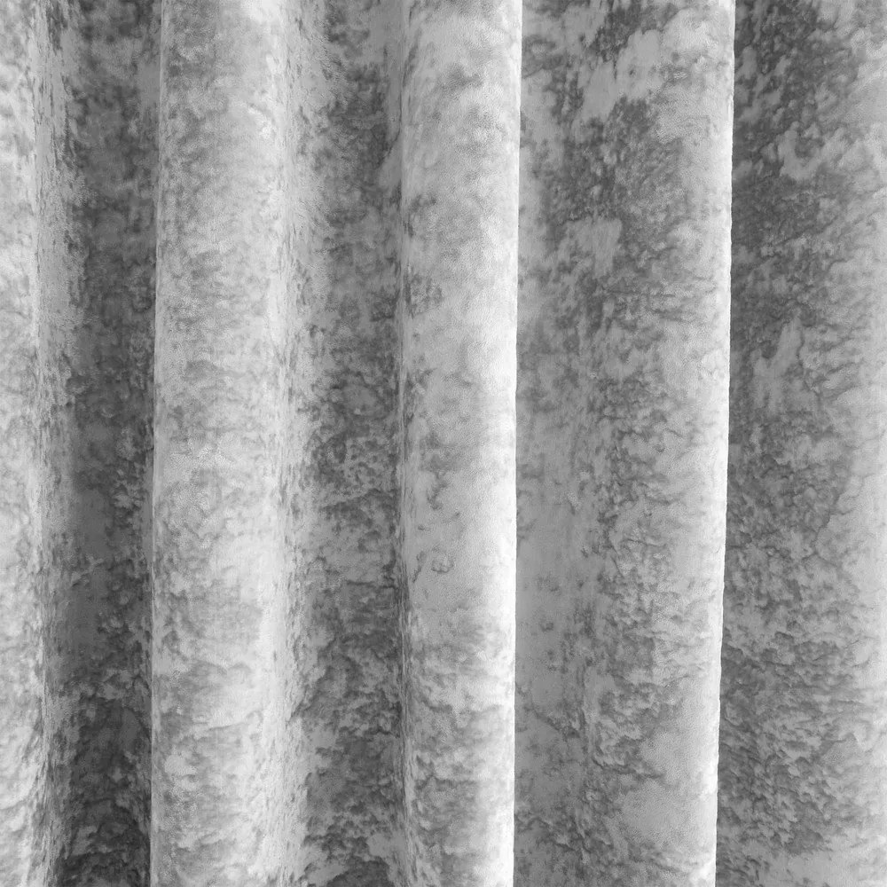 Szare zasłony zestaw 2 szt. 168x137 cm Crushed Velvet – Catherine Lansfield