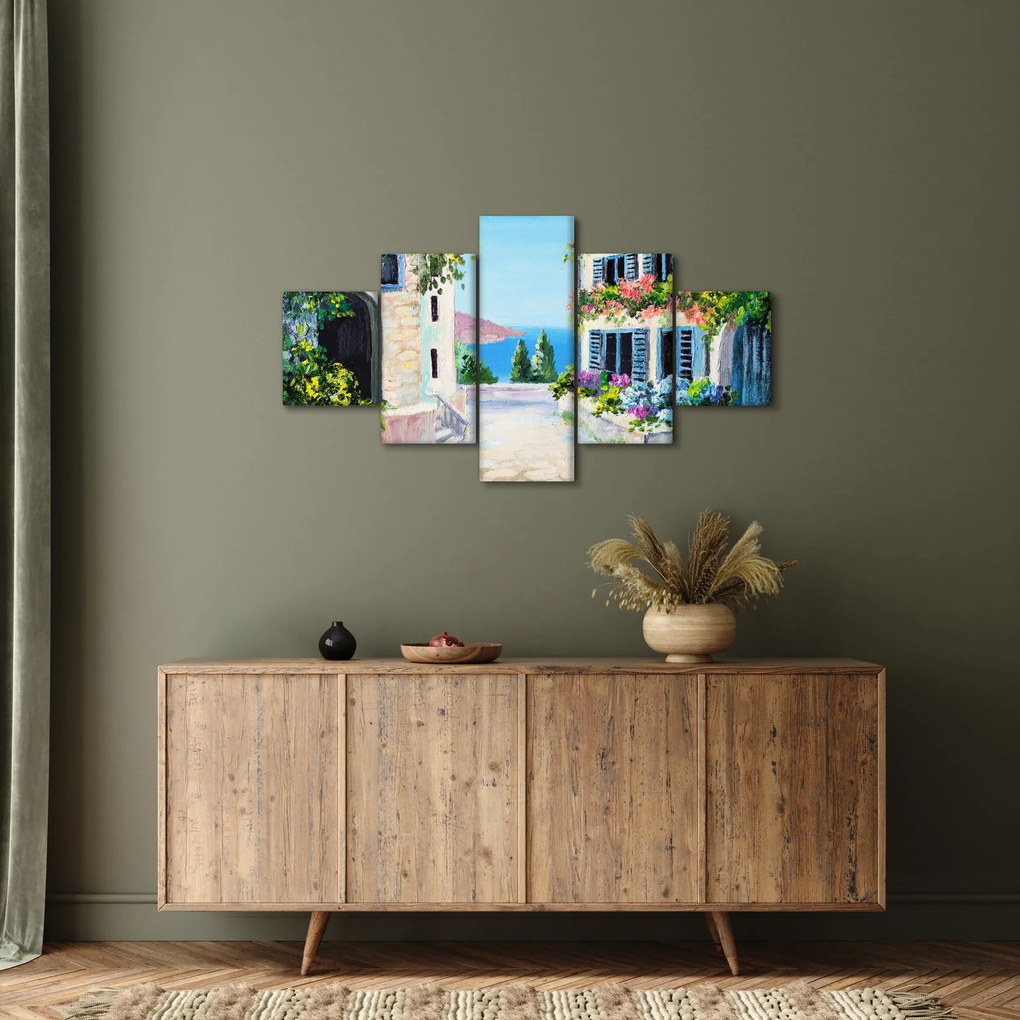 Obraz - Grecka aleja, obraz olejny (125x70 cm)