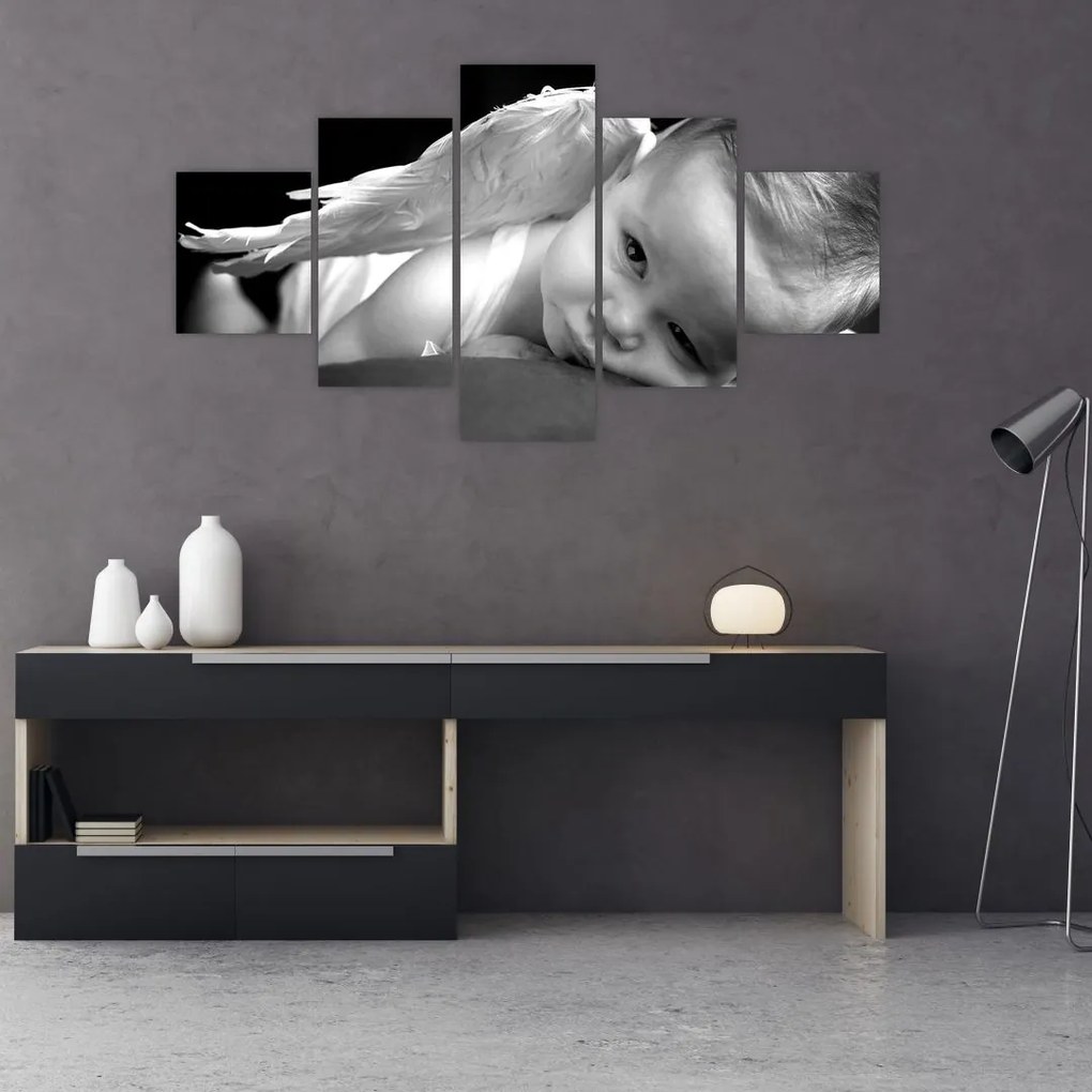 Obraz anioła dziecka (125x70 cm)