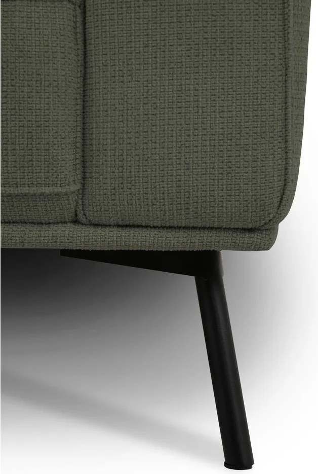 Ciemnozielony narożnik z tkaniny szenilowej (lewostronny/w kształcie litery L) Amsterdam – Scandic