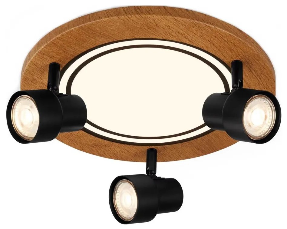 Brilo - LED sufitowe 12W/230V + 3xGU10 9W 3000K