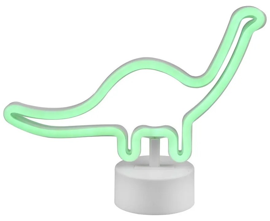 Biała lampa stołowa LED (wys. 20 cm) Bronto – Reality