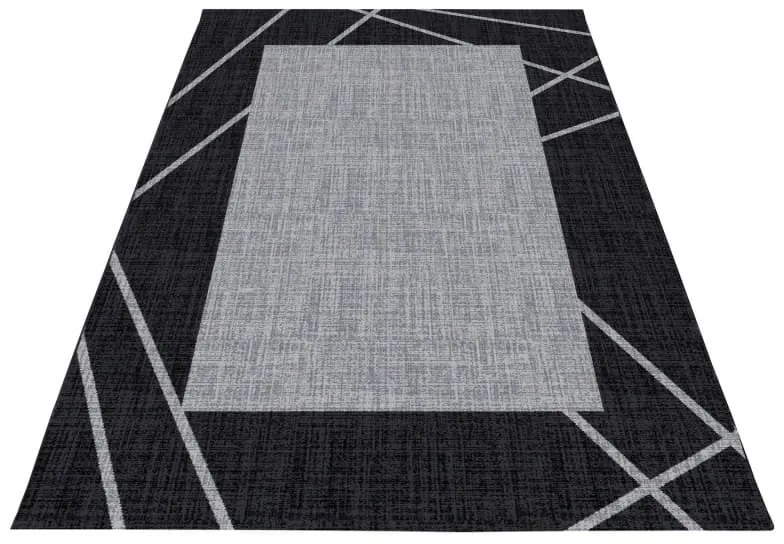 Dywan nowoczesny Parma czarno-szary 200 cm x 290 cm