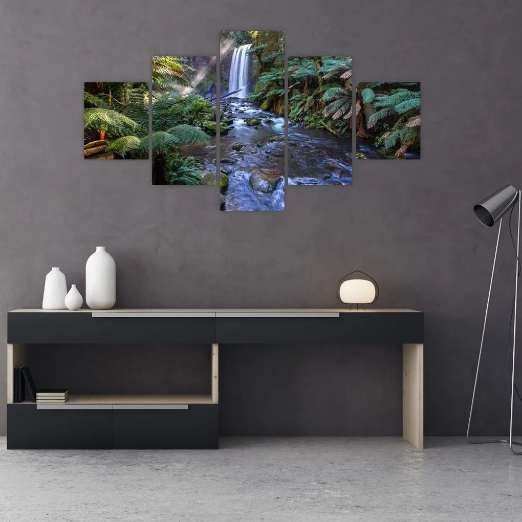 Obraz australijskiego lasu deszczowego (125x70 cm)