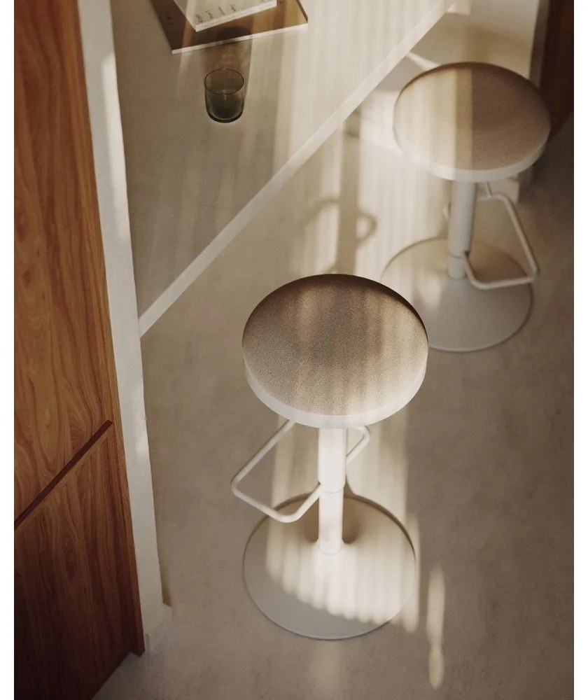 Beżowe hokery zestaw 2 szt. 58 cm Zaib – Kave Home