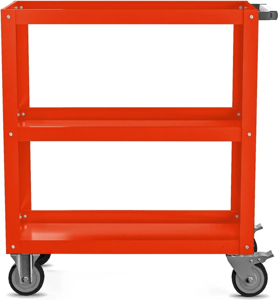 Narzędziowy wózek, warsztatowy HUGO, 700 x 816 x 400 mm, czerwony