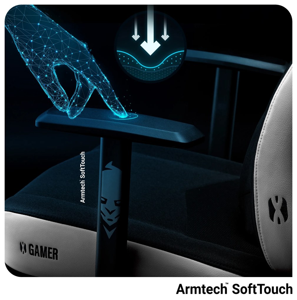 Fotel gamingowy Diablo X-Gamer 2.0 Normal Size, Snow White