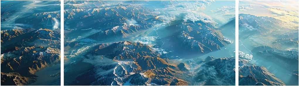Obraz - Widok z kosmosu (170x50 cm)