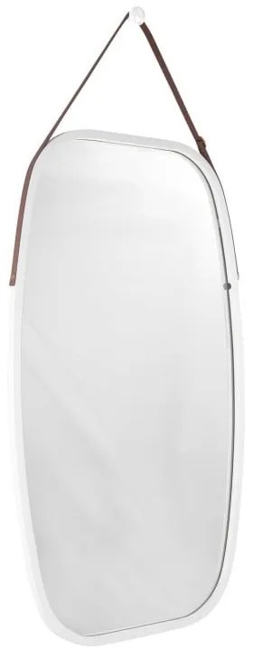 Lustro ścienne w białej ramie PT LIVING Idylic, dł. 74 cm