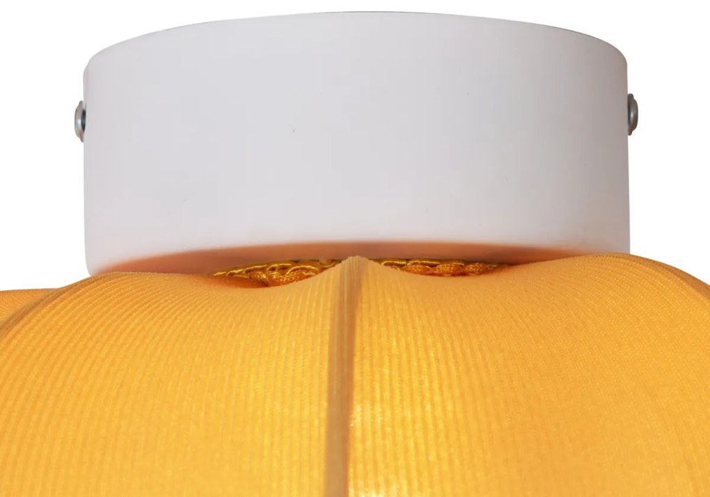 Lampa sufitowa Japandi złota 27 cm - Plu Asyesha