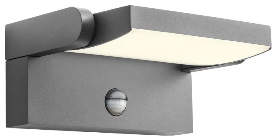 Redo 90587 - Zewnętrzna oprawa LED z czujnikiem FLIP 20W/230V 3000K IP54 antracyt