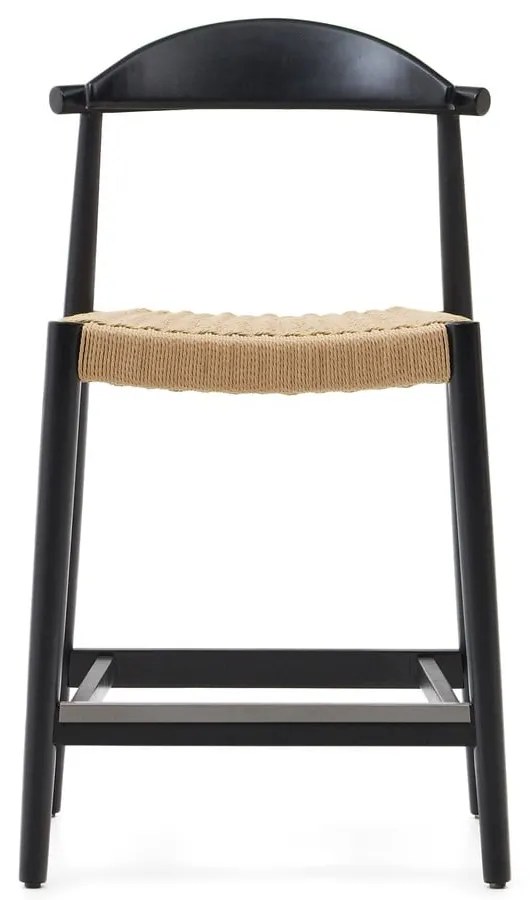 Czarny drewniany hoker ogrodowy Nina – Kave Home