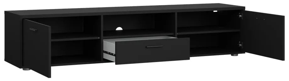 Czarna szafka pod TV 177x38 cm Media – Tvilum