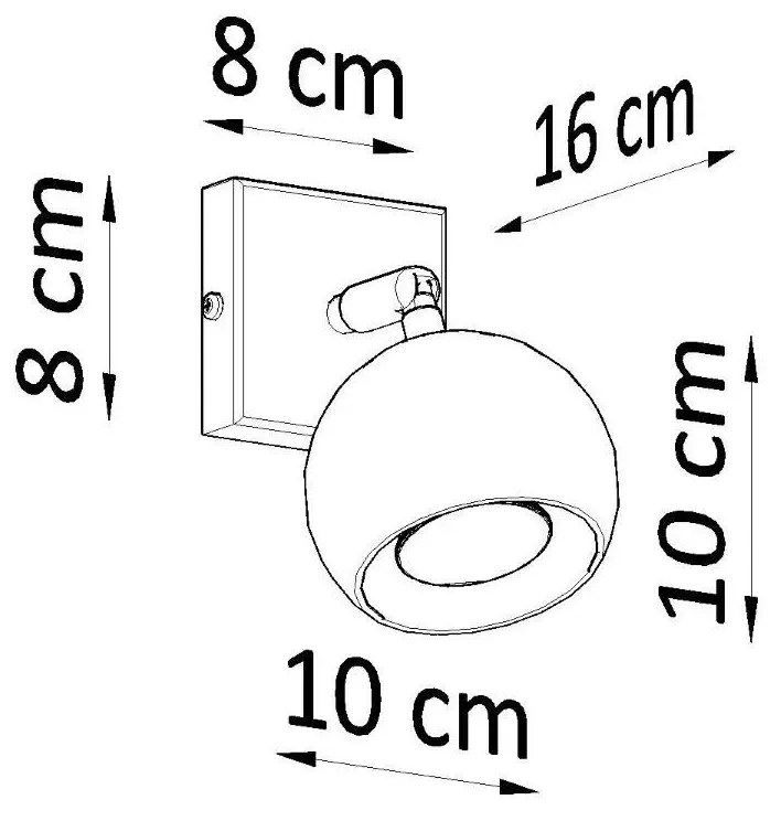 Kinkiet OCULARE czarny SOLLUX LIGHTING