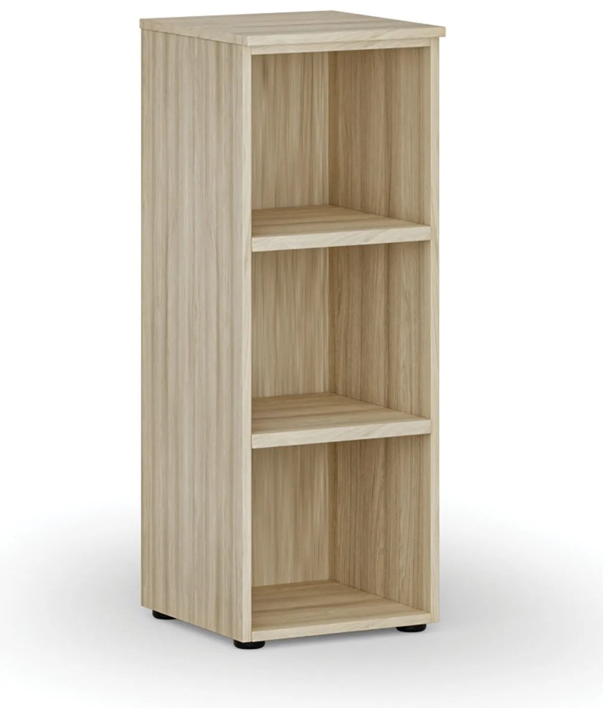 Regał biurowy PRIMO WOOD, 400 x 420 x 1087 mm, dąb naturalny