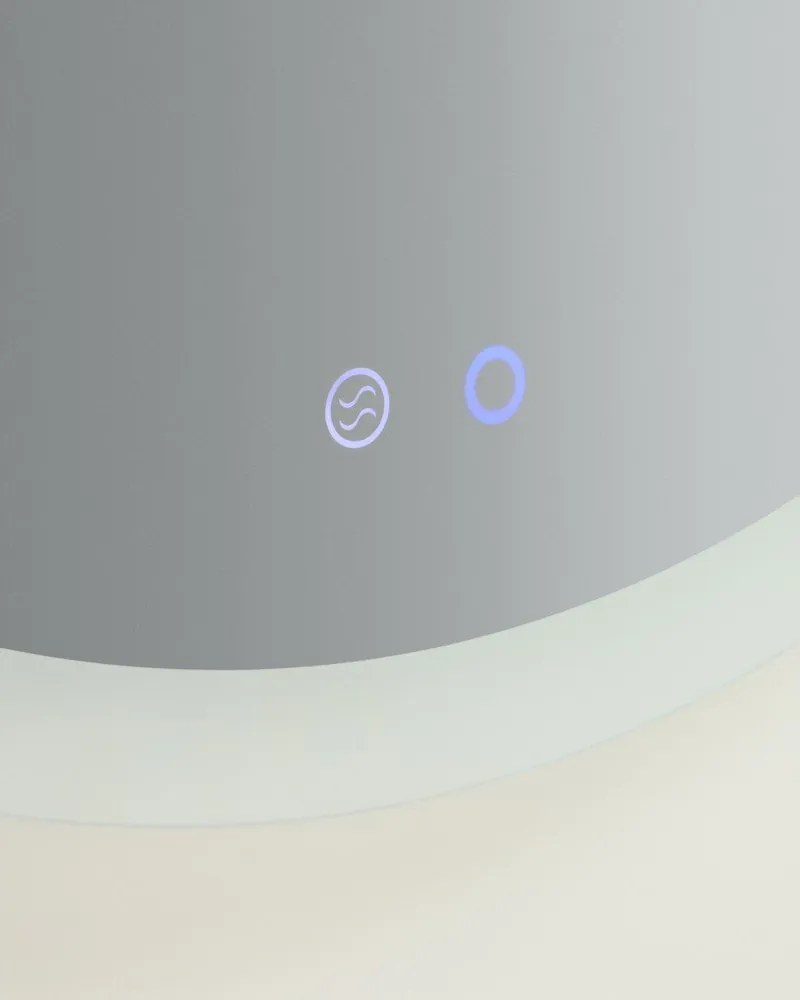 Lustro ścienne z oświetleniem ø 60 cm Mervi – Kave Home