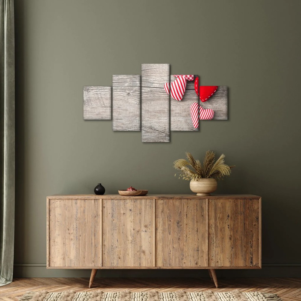 Obraz - Serca (125x70 cm)