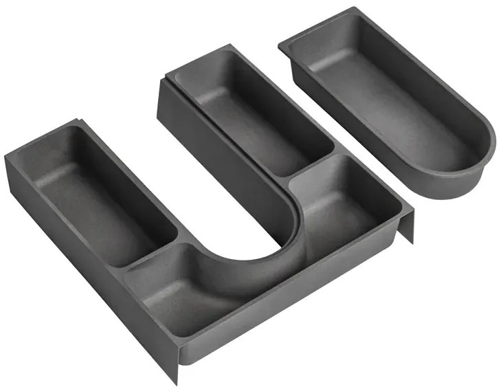 Czarna wisząca szafka pod umywalkę 60 cm G1-K25