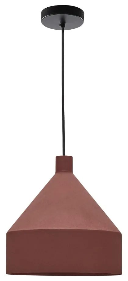 Lampa wisząca w kolorze terakoty z metalowym kloszem ø 30 cm Peralta – Kave Home